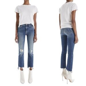 Mother The Insider Crop Step Chew Jeans Dancing On Coals | 28